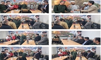 دیدار رئیس شبکه بهداشت و درمان شهرستان کیار با فرماندهی سپاه ناحیه شهرستان کیار به مناسبت ولادت امام حسین (ع) و روز پاسدار